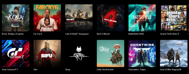 Категория релизов «скоро» на сайте PlayStation