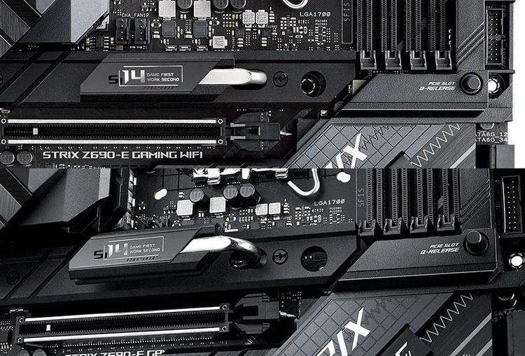Механизм ASUS PCIe Slot Q-Release на платах ROG Strix
