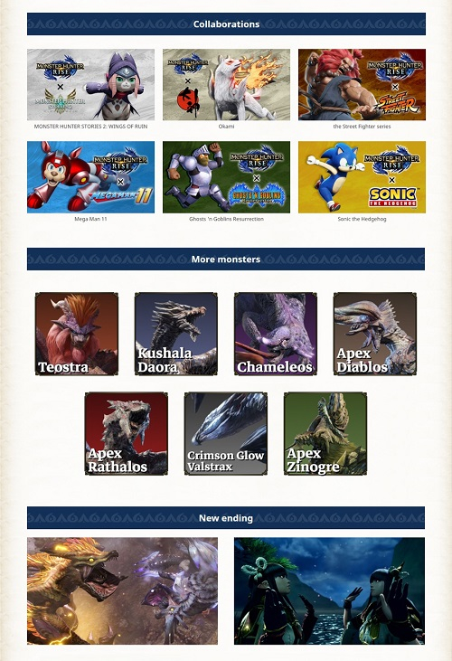 Доступный на старте ПК-версии Monster Hunter Rise дополнительный контент