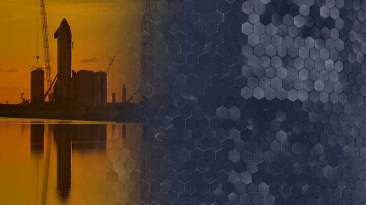 Изображение термоплитки на прототипе. Источник изображения: https://spaceexplored.com