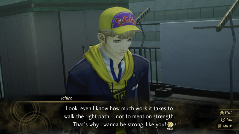 Знакомьтесь, Итиро. Бесконечно ноет и постоянно несёт бесполезную чушь. Даже в «персонах» он выглядел бы глупо, не говоря про SMT