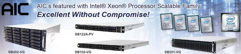 В ассортименте продукции AIC Inc есть и другие решения на базе Xeon Scalable