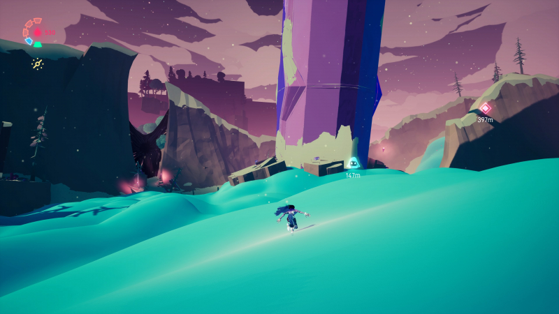 Локации покрыты жижей, по которой персонаж скользит лучше, чем по земле