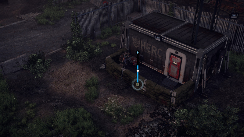 Чтобы открыть дверь в лабораторию, надо завести генератор. Как вы понимаете, на шум сбегутся со всей округи