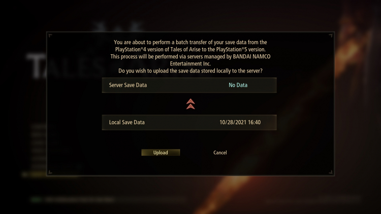 С выходом патча в меню игры появится опция «Загрузить сохранённые данные» / «Скачать сохранённые данные»