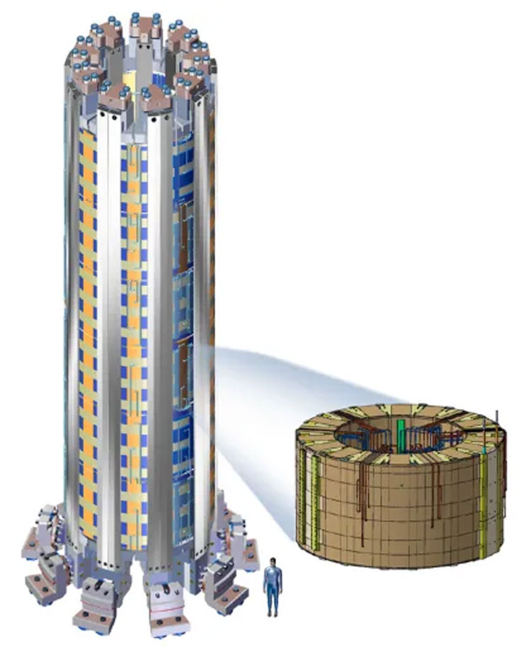 Соленоид из 6 магнитов в сборе. Источник изображения: General Atomics