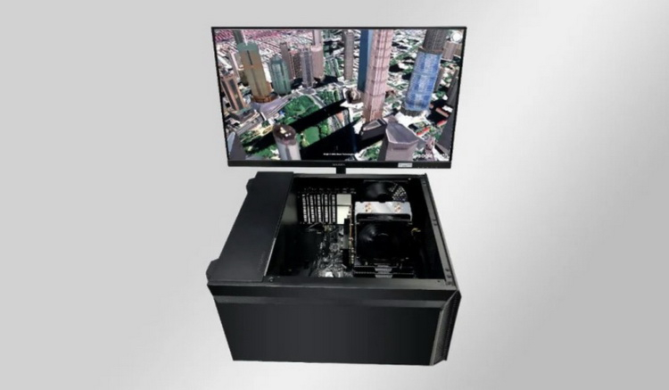 Тестовый стенд, на котором проводилась проверка видеокарты Fenghua No.1