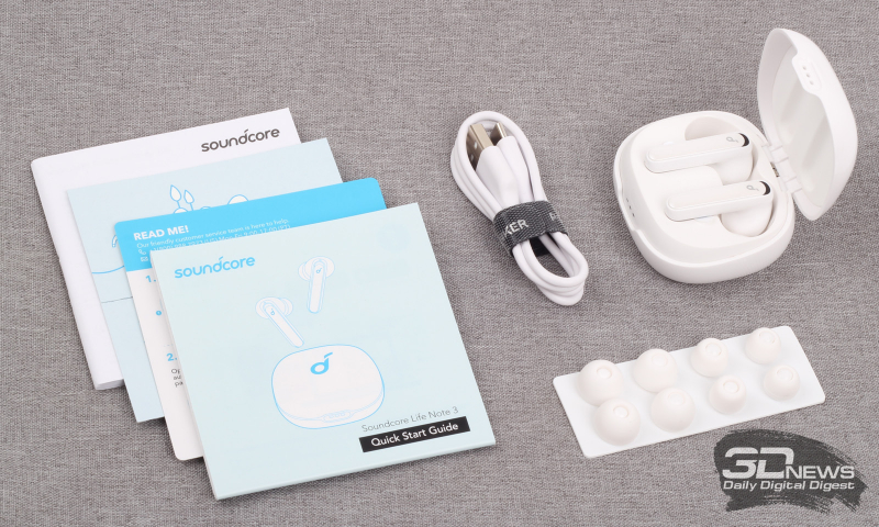  Комплект поставки наушников Soundcore Life Note 3 NC 